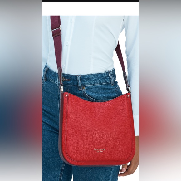 kate spade Bags Kate Spade Roulette Medium Messenger Bag Red